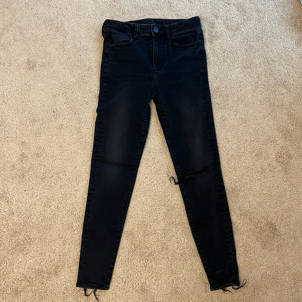 American eagle size 4 black jeans